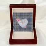Gift To My Beautiful Girlfriend Valentine Necklace For Soulmate Anniversary Clan Tweedie Tartan Everlasting Love Necklace,valentine necklace, necklace girlfriend, necklace for wife, cute necklaces for girlfriend, jewelry for girlfriend, to my soulmate necklace, to my future wife necklace,