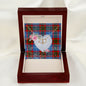 Gift To My Beautiful Girlfriend Valentine Necklace For Soulmate Anniversary Clan Pentland Tartan Everlasting Love Necklace,valentine necklace, necklace girlfriend, necklace for wife, cute necklaces for girlfriend, jewelry for girlfriend, to my soulmate necklace, to my future wife necklace,