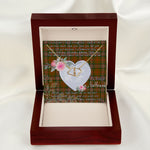Gift To My Beautiful Girlfriend Valentine Necklace For Soulmate Anniversary Clan Scott Brown Modern Tartan Everlasting Love Necklace,valentine necklace, necklace girlfriend, necklace for wife, cute necklaces for girlfriend, jewelry for girlfriend, to my soulmate necklace, to my future wife necklace,