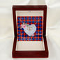 Scotstee Shop - To My Beautiful Girlfriend Valentine Necklace Clan Anstruther Tartan Gift for Girlfriend Everlasting Love Necklace