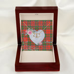 Scotstee Shop - To My Beautiful Girlfriend Valentine Necklace Clan Grant Ancient Tartan Gift for Girlfriend Everlasting Love Necklace