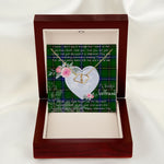 Gift To My Beautiful Girlfriend Valentine Necklace For Soulmate Anniversary Clan Henderson Modern Tartan Everlasting Love Necklace