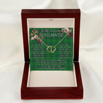 To My Beautiful Soulmate Necklace In Your Eyes I Have Found My Home Clan Dunbar Hunting Tartan Forever Love Necklace Tartan Gift for Girlfriend Everlasting Love Necklace