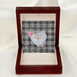 Gift To My Beautiful Girlfriend Valentine Necklace For Soulmate Anniversary Clan Sandilands Grey Tartan Everlasting Love Necklace,valentine necklace, necklace girlfriend, necklace for wife, cute necklaces for girlfriend, jewelry for girlfriend, to my soulmate necklace, to my future wife necklace,