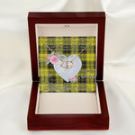 Gift To My Beautiful Girlfriend Valentine Necklace For Soulmate Anniversary Clan MacLachlan Dress Tartan Everlasting Love Necklace,valentine necklace, necklace girlfriend, necklace for wife, cute necklaces for girlfriend, jewelry for girlfriend, to my soulmate necklace, to my future wife necklace,