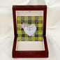 Gift To My Beautiful Girlfriend Valentine Necklace For Soulmate Anniversary Clan MacLachlan Dress Tartan Everlasting Love Necklace,valentine necklace, necklace girlfriend, necklace for wife, cute necklaces for girlfriend, jewelry for girlfriend, to my soulmate necklace, to my future wife necklace,