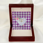 Scotstee Shop - To My Beautiful Girlfriend Valentine Necklace Clan Dunlop Dress Tartan Gift for Girlfriend Everlasting Love Necklace