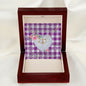 Scotstee Shop - To My Beautiful Girlfriend Valentine Necklace Clan Dunlop Dress Tartan Gift for Girlfriend Everlasting Love Necklace