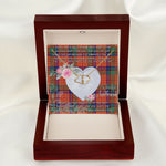 Gift To My Beautiful Girlfriend Valentine Necklace For Soulmate Anniversary Clan Nicolson Ancient Tartan Everlasting Love Necklace,valentine necklace, necklace girlfriend, necklace for wife, cute necklaces for girlfriend, jewelry for girlfriend, to my soulmate necklace, to my future wife necklace,