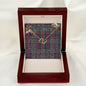 To My Beautiful Soulmate Necklace In Your Eyes I Have Found My Home Clan Macdonald Tartan Forever Love Necklace Tartan Gift for Girlfriend Everlasting Love Necklace