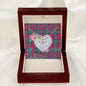 Gift To My Beautiful Girlfriend Valentine Necklace For Soulmate Anniversary Clan Lindsay Ancient Tartan Everlasting Love Necklace,valentine necklace, necklace girlfriend, necklace for wife, cute necklaces for girlfriend, jewelry for girlfriend, to my soulmate necklace, to my future wife necklace,