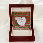 Gift To My Beautiful Girlfriend Valentine Necklace For Soulmate Anniversary Clan Cheyne Tartan Everlasting Love Necklace,valentine necklace, necklace girlfriend, necklace for wife, cute necklaces for girlfriend, jewelry for girlfriend, to my soulmate necklace, to my future wife necklace,