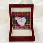 Scotstee Shop - To My Beautiful Girlfriend Valentine Necklace Clan Belshes Tartan Gift for Girlfriend Everlasting Love Necklace