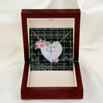 Gift To My Beautiful Girlfriend Valentine Necklace For Soulmate Anniversary Clan Watson Modern Tartan Everlasting Love Necklace,valentine necklace, necklace girlfriend, necklace for wife, cute necklaces for girlfriend, jewelry for girlfriend, to my soulmate necklace, to my future wife necklace,