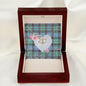 Gift To My Beautiful Girlfriend Valentine Necklace For Soulmate Anniversary Clan Mitchell Ancient Tartan Everlasting Love Necklace,valentine necklace, necklace girlfriend, necklace for wife, cute necklaces for girlfriend, jewelry for girlfriend, to my soulmate necklace, to my future wife necklace,