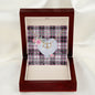 Gift To My Beautiful Girlfriend Valentine Necklace For Soulmate Anniversary Clan MacPherson Hunting Modern Tartan Everlasting Love Necklace,valentine necklace, necklace girlfriend, necklace for wife, cute necklaces for girlfriend, jewelry for girlfriend, to my soulmate necklace, to my future wife necklace,