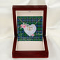 Scotstee Shop - To My Beautiful Girlfriend Valentine Necklace Clan Forsyth Ancient Tartan Gift for Girlfriend Everlasting Love Necklace