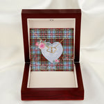 Scotstee Shop - To My Beautiful Girlfriend Valentine Necklace Clan Anderson Ancient Tartan Gift for Girlfriend Everlasting Love Necklace