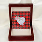 Gift To My Beautiful Girlfriend Valentine Necklace For Soulmate Anniversary Clan MacIntyre Modern Tartan Everlasting Love Necklace,valentine necklace, necklace girlfriend, necklace for wife, cute necklaces for girlfriend, jewelry for girlfriend, to my soulmate necklace, to my future wife necklace,
