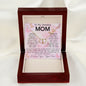 To My Mom Necklace From Son Gift Ideas For Mother's Day Necklace Mother's Day Everlasting Love Necklace