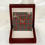 To My Beautiful Soulmate Necklace In Your Eyes I Have Found My Home Clan Gregor Tartan Forever Love Necklace Tartan Gift for Girlfriend Everlasting Love Necklace