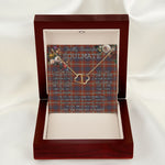 To My Beautiful Soulmate Necklace In Your Eyes I Have Found My Home Clan Ainslie Tartan Everlasting Love Necklace