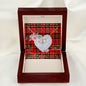 Scotstee Shop - To My Beautiful Girlfriend Valentine Necklace Clan Brodie Tartan Gift for Girlfriend Everlasting Love Necklace
