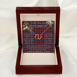 To My Beautiful Soulmate Necklace In Your Eyes I Have Found My Home Clan Broun Modern Tartan Everlasting Love Necklace