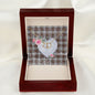 Scotstee Shop - To My Beautiful Girlfriend Valentine Necklace Clan Borthwick Tartan Gift for Girlfriend Everlasting Love Necklace