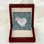 Gift To My Beautiful Girlfriend Valentine Necklace For Soulmate Anniversary Clan MacInnes Ancient Tartan Everlasting Love Necklace,valentine necklace, necklace girlfriend, necklace for wife, cute necklaces for girlfriend, jewelry for girlfriend, to my soulmate necklace, to my future wife necklace,