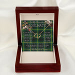 To My Beautiful Soulmate Necklace In Your Eyes I Have Found My Home Clan MacArthur Modern Tartan Forever Love Necklace Tartan Gift for Girlfriend Everlasting Love Necklace