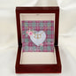 Gift To My Beautiful Girlfriend Valentine Necklace For Soulmate Anniversary Clan Crawford Ancient Tartan Everlasting Love Necklace,valentine necklace, necklace girlfriend, necklace for wife, cute necklaces for girlfriend, jewelry for girlfriend, to my soulmate necklace, to my future wife necklace,