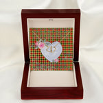 Scotstee Shop - To My Beautiful Girlfriend Valentine Necklace Clan Gibbs Tartan Gift for Girlfriend Everlasting Love Necklace