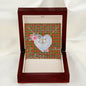Scotstee Shop - To My Beautiful Girlfriend Valentine Necklace Clan Gibbs Tartan Gift for Girlfriend Everlasting Love Necklace