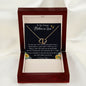 To My Future Mother In Law, Wedding For Her Mother's Gift Necklace, Mother's Day Everlasting Love Necklace