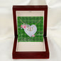 Scotstee Shop - To My Beautiful Girlfriend Valentine Necklace Clan Forrester Hunting Tartan Gift for Girlfriend Everlasting Love Necklace