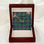 To My Beautiful Soulmate Necklace In Your Eyes I Have Found My Home Clan MacDonald Of The Isles Modern Tartan Forever Love Necklace Tartan Gift for Girlfriend Everlasting Love Necklace