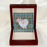 Gift To My Beautiful Girlfriend Valentine Necklace For Soulmate Anniversary Clan Cathcart Tartan Everlasting Love Necklace,valentine necklace, necklace girlfriend, necklace for wife, cute necklaces for girlfriend, jewelry for girlfriend, to my soulmate necklace, to my future wife necklace,