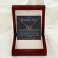 To My Beautiful Mom Necklace, Thank You For Never Ending Love From Daughter, Necklace Gift For Mom Mother's Day Everlasting Love Necklace