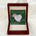 Scotstee Shop - To My Beautiful Girlfriend Valentine Necklace Clan Kennedy Hunting Tartan Gift for Girlfriend Everlasting Love Necklace