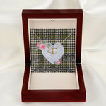 Scotstee Shop - To My Beautiful Girlfriend Valentine Necklace Clan Burns Tartan Gift for Girlfriend Everlasting Love Necklace