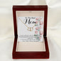 To Mom - From Bonus Daughter - Woman Like No Other Mother's Day Necklace, Mother's Day Everlasting Love Necklace