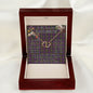 To My Beautiful Soulmate Necklace In Your Eyes I Have Found My Home Clan MacDonald Modern Tartan Forever Love Necklace Tartan Gift for Girlfriend Everlasting Love Necklace