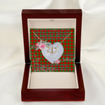 Gift To My Beautiful Girlfriend Valentine Necklace For Soulmate Anniversary Clan Lennox Tartan Everlasting Love Necklace