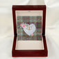 Gift To My Beautiful Girlfriend Valentine Necklace For Soulmate Anniversary Clan MacAndrew Tartan Everlasting Love Necklace,valentine necklace, necklace girlfriend, necklace for wife, cute necklaces for girlfriend, jewelry for girlfriend, to my soulmate necklace, to my future wife necklace,