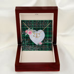 Gift To My Beautiful Girlfriend Valentine Necklace For Soulmate Anniversary Clan Ross Hunting Modern Tartan Everlasting Love Necklace,valentine necklace, necklace girlfriend, necklace for wife, cute necklaces for girlfriend, jewelry for girlfriend, to my soulmate necklace, to my future wife necklace,