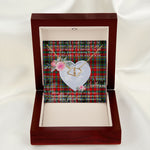 Scotstee Shop - To My Beautiful Girlfriend Valentine Necklace Clan Anderson Of Arbrake Tartan Gift for Girlfriend Everlasting Love Necklace