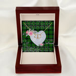 Scotstee Shop - To My Beautiful Girlfriend Valentine Necklace Clan Kincaid Tartan Gift for Girlfriend Everlasting Love Necklace