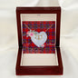 Gift To My Beautiful Girlfriend Valentine Necklace For Soulmate Anniversary Clan Leslie Modern Tartan Everlasting Love Necklace,valentine necklace, necklace girlfriend, necklace for wife, cute necklaces for girlfriend, jewelry for girlfriend, to my soulmate necklace, to my future wife necklace,