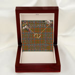 To My Beautiful Soulmate Necklace In Your Eyes I Have Found My Home Clan Seton Modern Tartan Everlasting Love Necklace